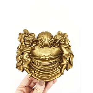 Vintage Cherubs Wall Pocket Vintage Home Decor Wall Decoration